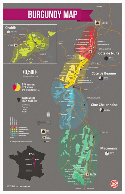 Mapa de Borgoña