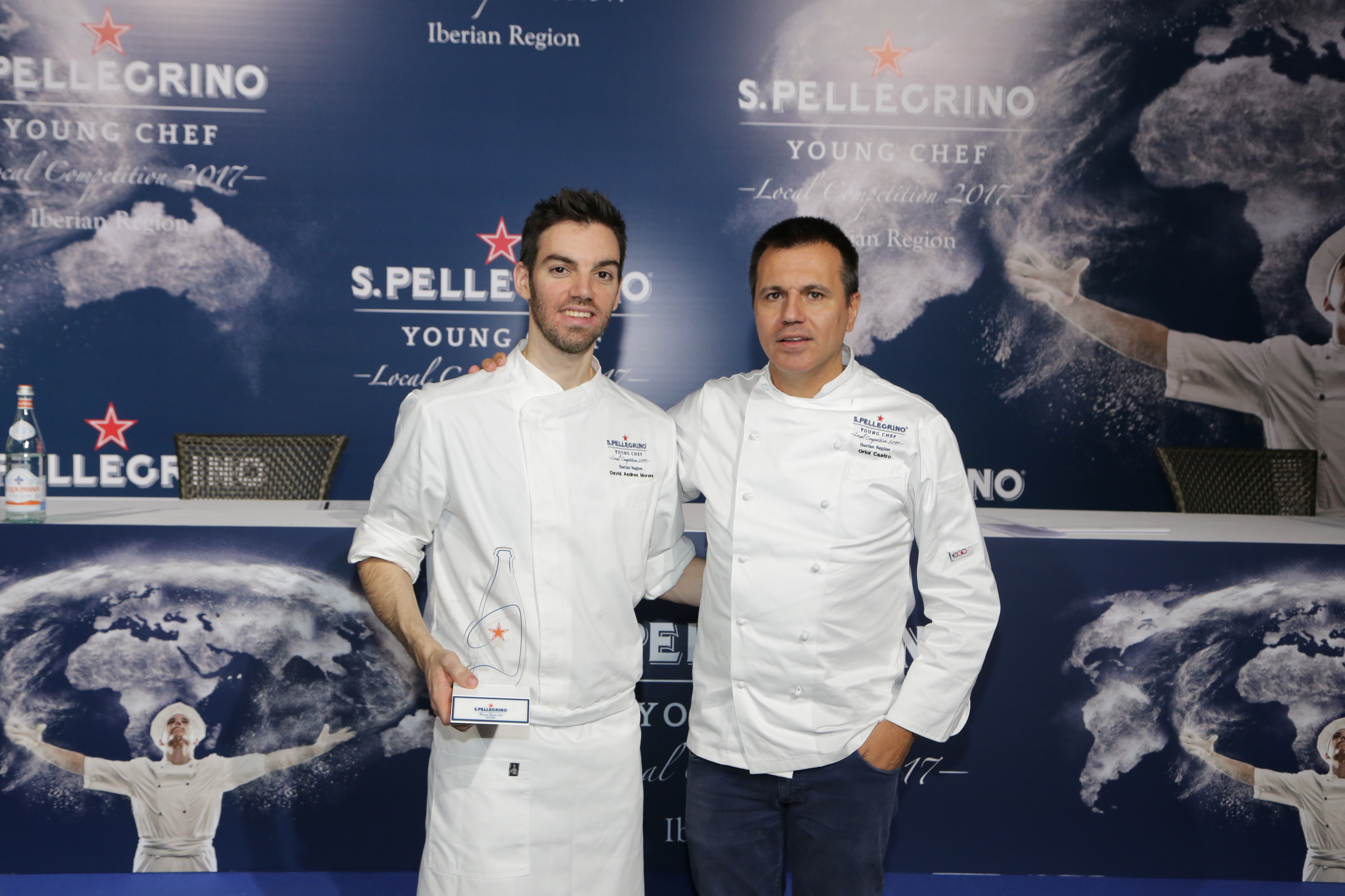 David Andrés y Oriol Castro en S. Pellegrino Young Chef. Copyright: A.S.