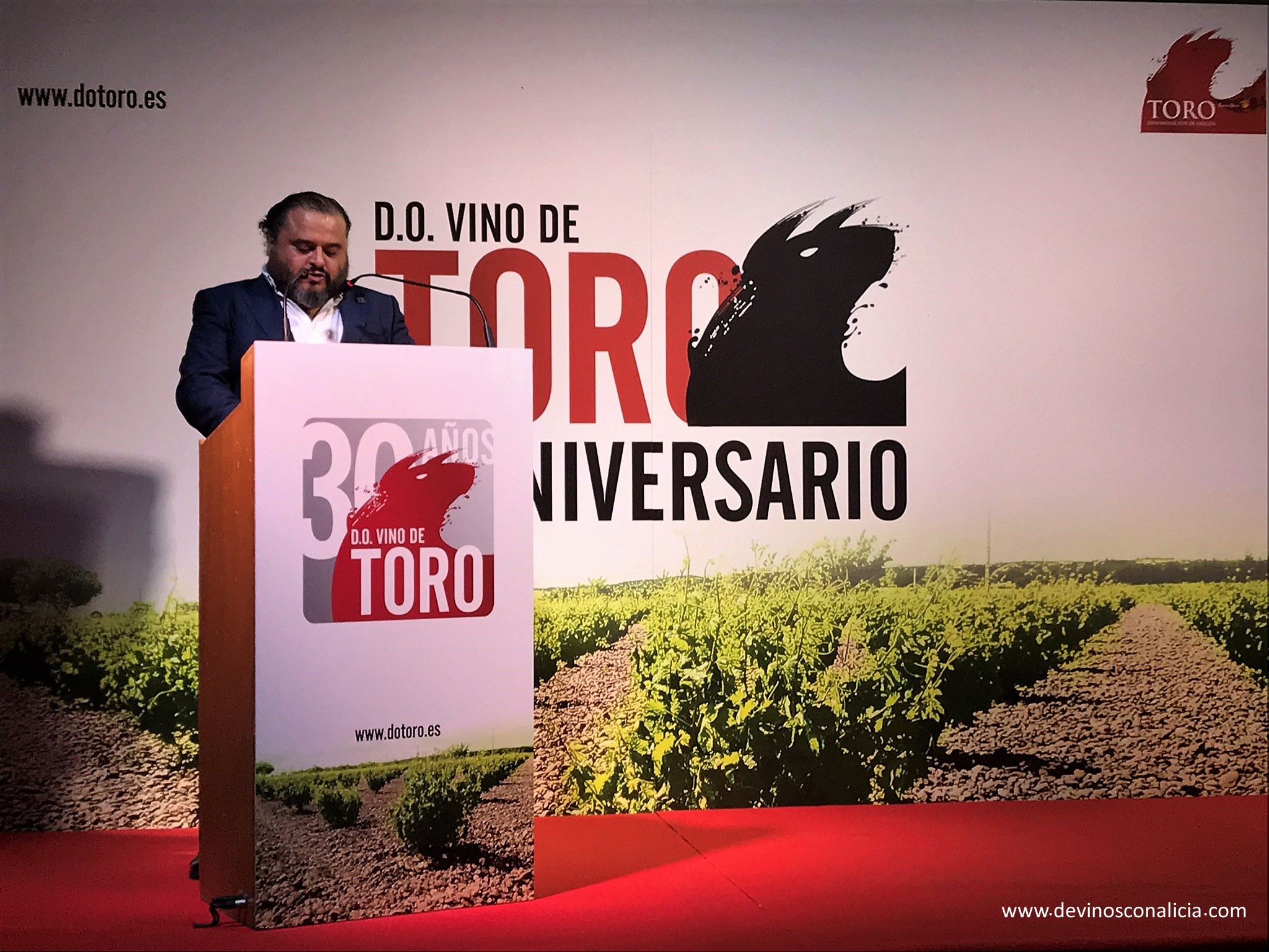 Discurso de Felipe Nalda, presidente de la Denominación de Origen Toro. Copyright: www.devinosconalicia.com