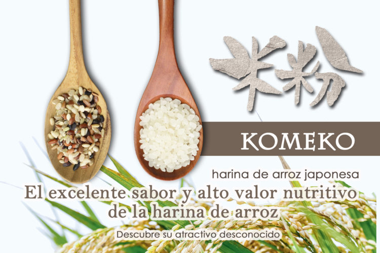 Komeko, la harina de arroz japonesa. Fuente: www.komeko.es