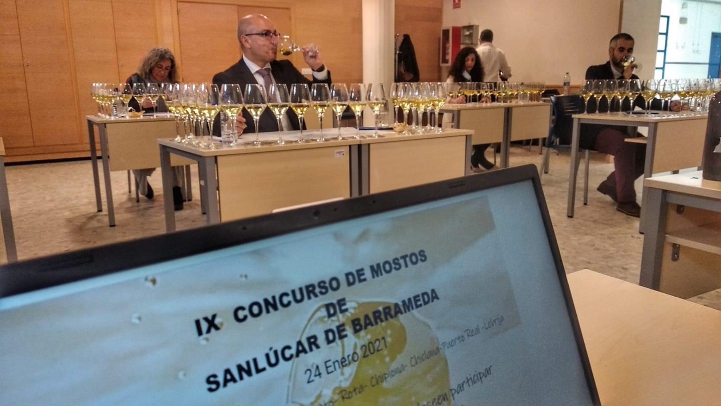 Carlos M. Montero como jurado del IX Concurso de Mostos de Sanlúcar de Barrameda